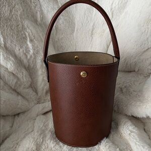 Longchamp Epure Leather Bucket Bag